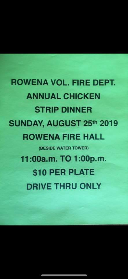 Rowena VFD Chicken Dinner